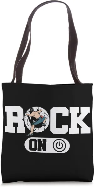 Rock Climbing Climber Boulder Alpinist Mountaineering Nature Tote Bag