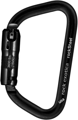 Rock Exotica RockSteel Locking Carabiner - Auto-Lock
