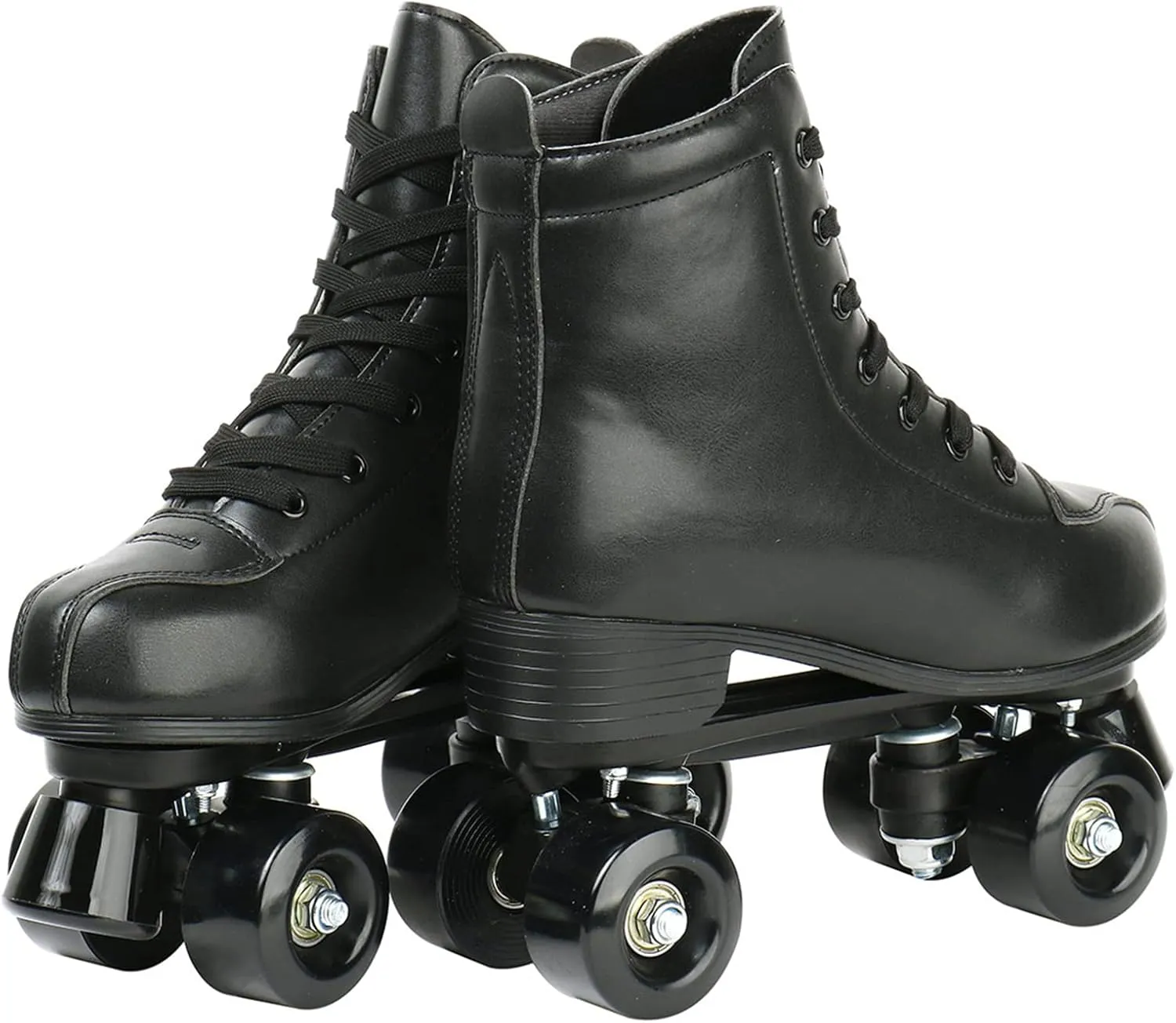Roller Skates for Women Men Shiny Double Row Four Wheels Roller Skates Womens Roller Skates with Shoes Bag