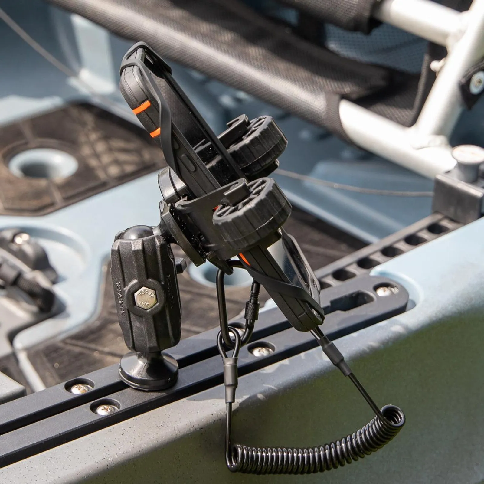 RotoGrip Phone Holder with 1" Screwball Track Mount