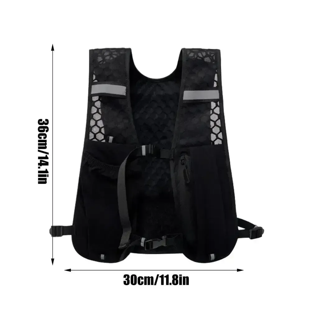 Running Hydrating Vest Backpack Ultralight Hydration Jogging Vest Men Breathable Marathon Bicycle Bag Water Bottle 500ML