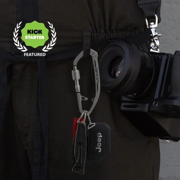 Safety Carabiner Locking Clip (Steel)