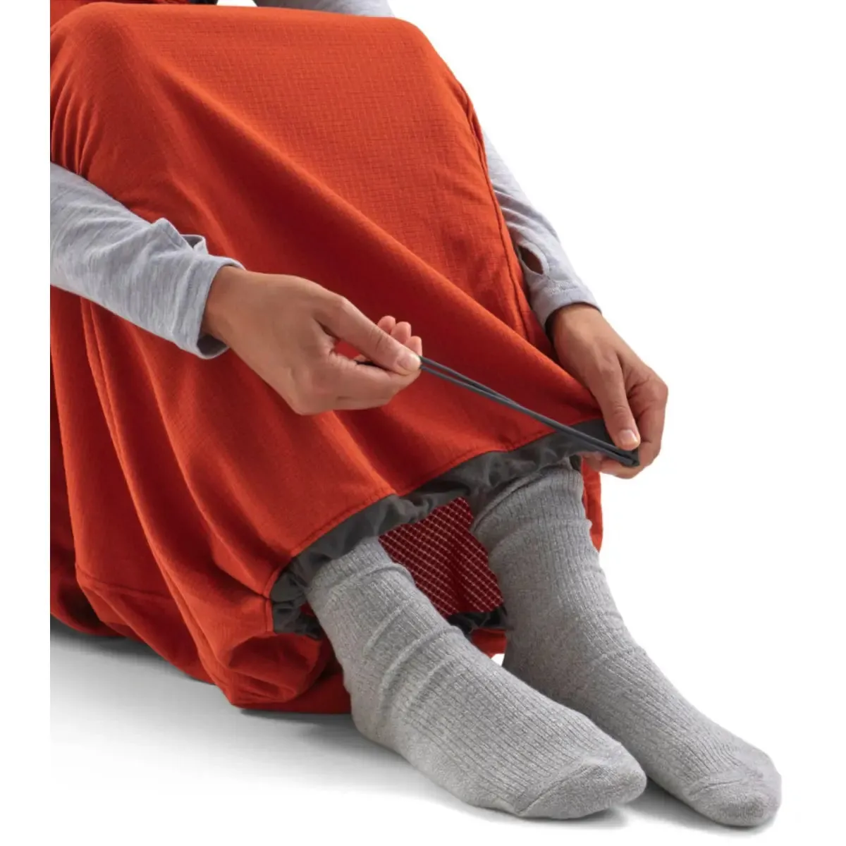 Sea To Summit Reactor Fleece Sleeping Bag Liner - Compact Mummy with Drawcord - Orange