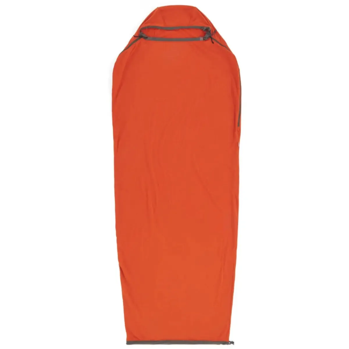 Sea To Summit Reactor Fleece Sleeping Bag Liner - Compact Mummy with Drawcord - Orange
