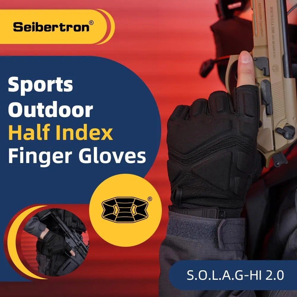 Seibertron Adult Or Youth S.O.L.A.G Sports Outdoor Water Resistant Full Finger Touchscreen Gloves
