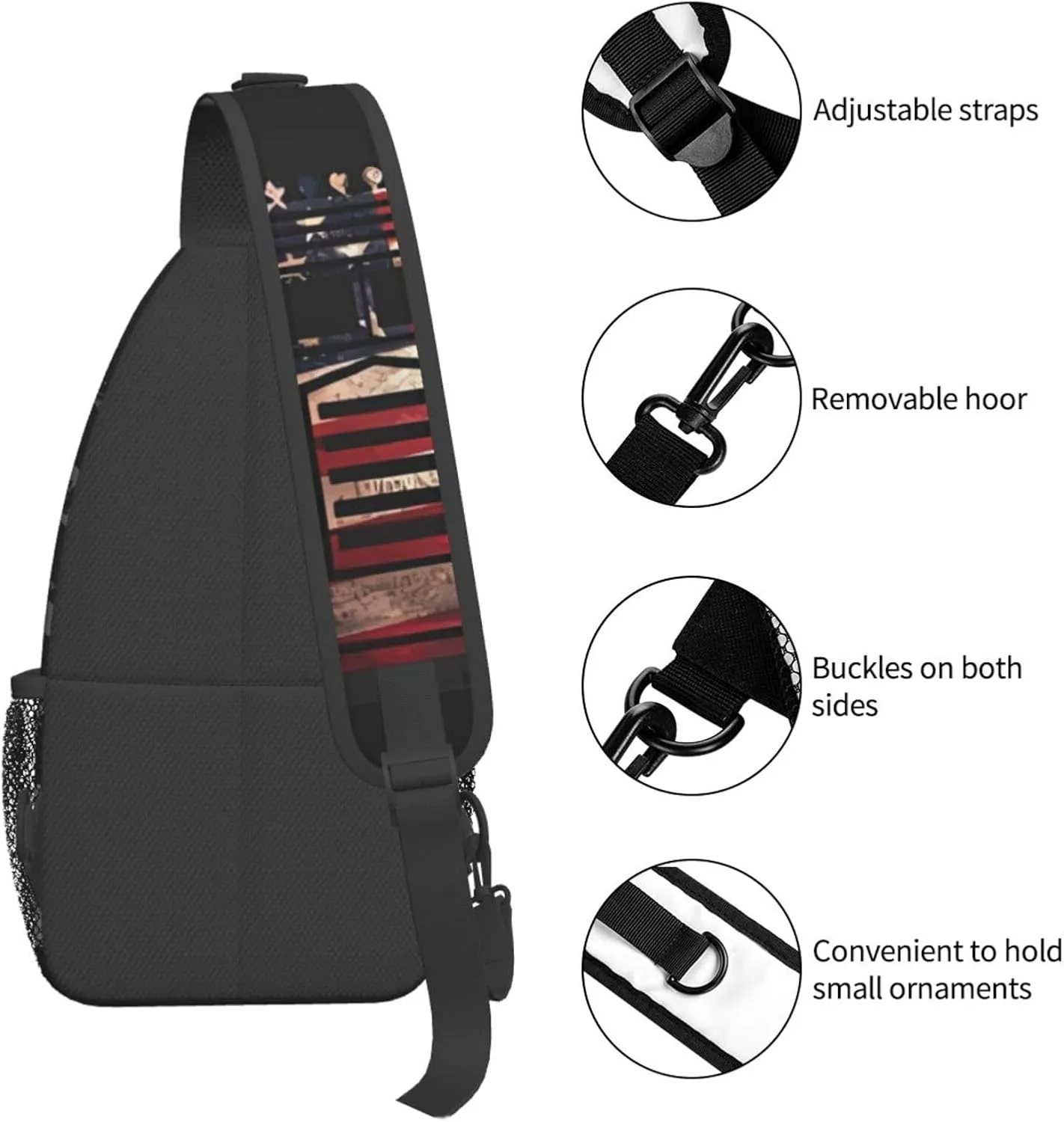 Semi Truck Driver American Small Crossbody Backpack Sling Bag For Men Women Mini One Shoulder Chest Bags Gym Sport Travel Hiking Daypack