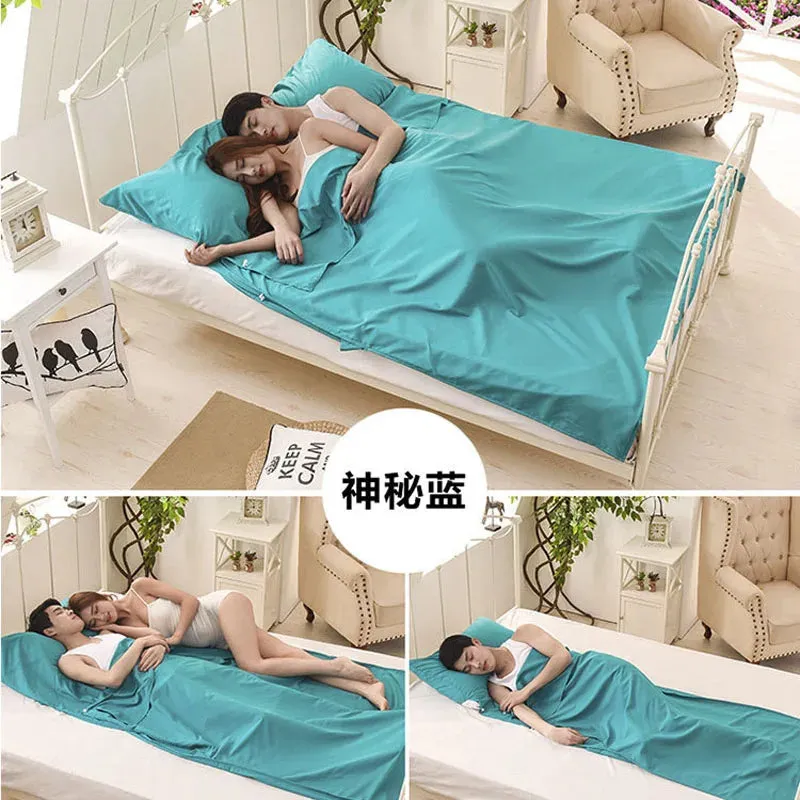 Separator Sleeping Bag for Liner Single Double Envelope Bags,Travel Hotel Camping,Cotton