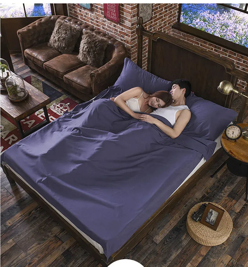 Separator Sleeping Bag for Liner Single Double Envelope Bags,Travel Hotel Camping,Cotton
