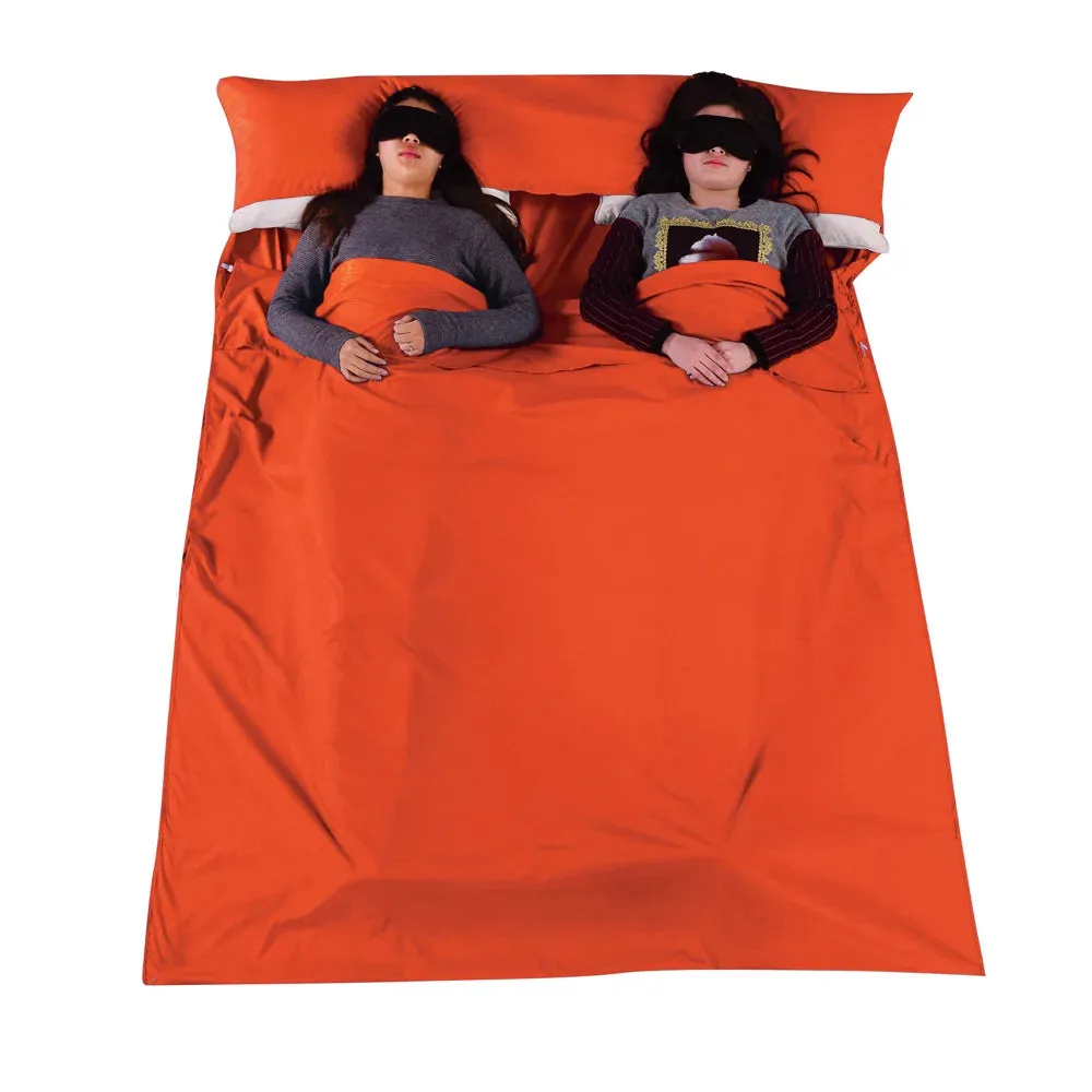 Separator Sleeping Bag for Liner Single Double Envelope Bags,Travel Hotel Camping,Cotton