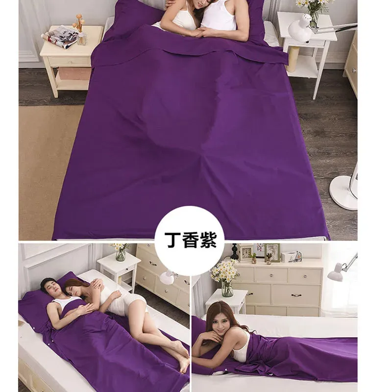 Separator Sleeping Bag for Liner Single Double Envelope Bags,Travel Hotel Camping,Cotton