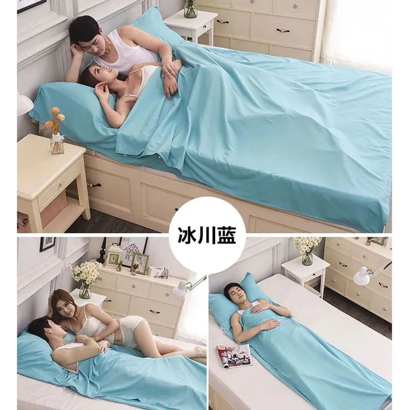 Separator Sleeping Bag for Liner Single Double Envelope Bags,Travel Hotel Camping,Cotton