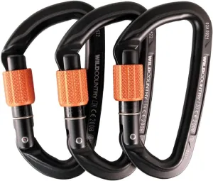 Session Screwgate Rock Climbing Carabiner - Lightweight Aluminum Locking Carabiner