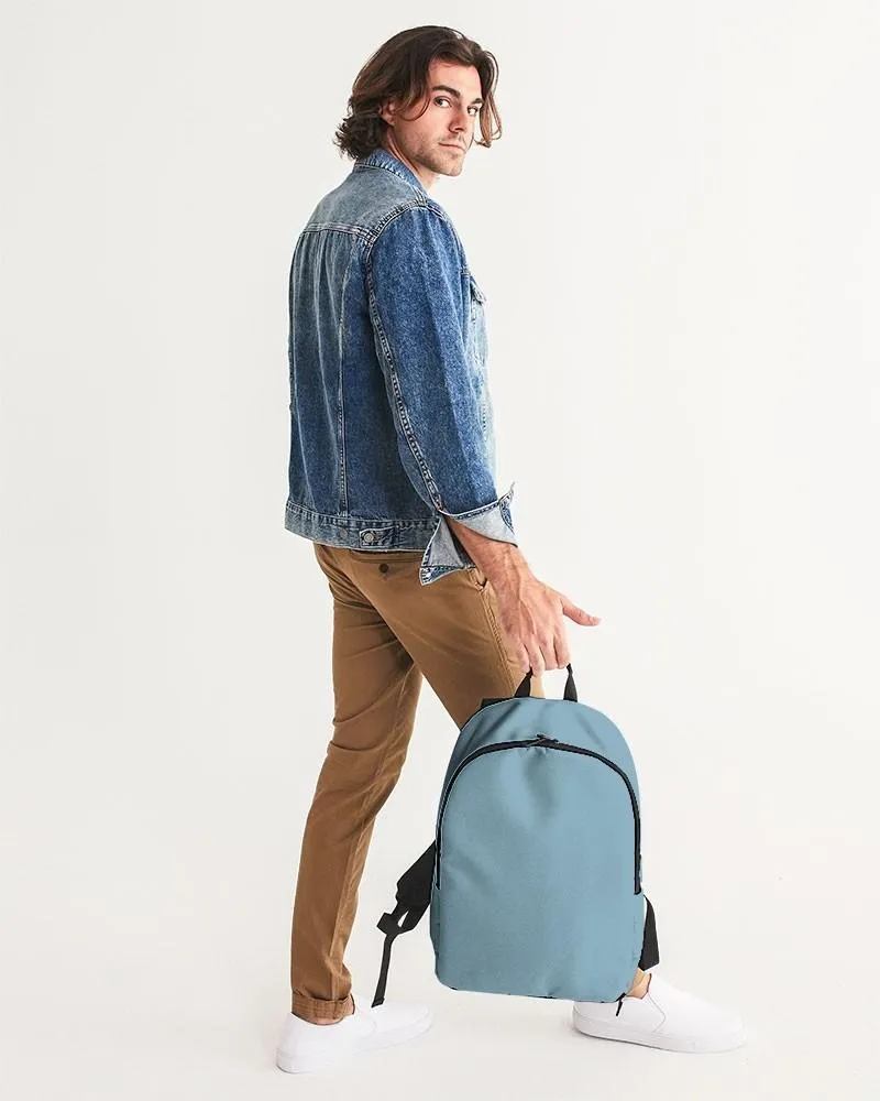 Shaded Pale Pastel Cyan Gray Waterproof Backpack | C30M0Y0K30