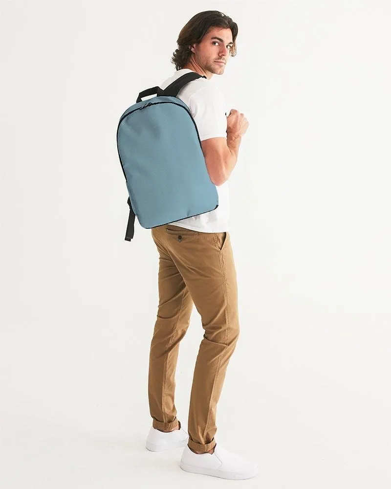 Shaded Pale Pastel Cyan Gray Waterproof Backpack | C30M0Y0K30