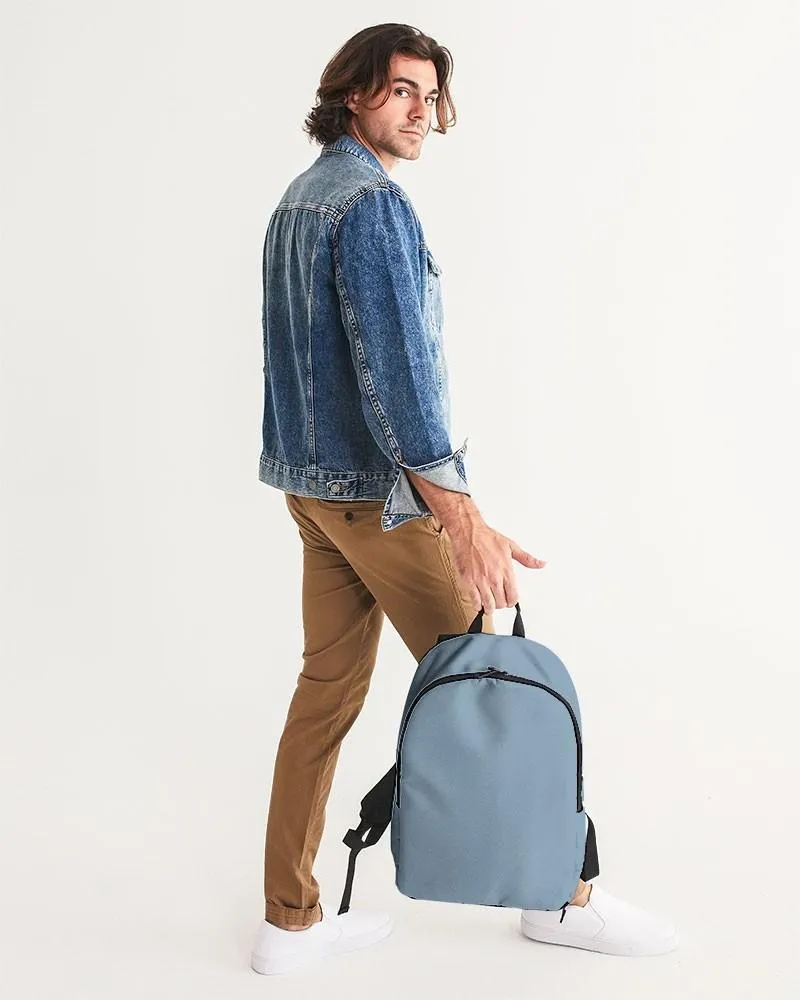 Shaded Pale Pastel Cyan Gray Waterproof Backpack | C30M8Y0K30