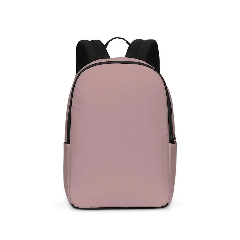 Shaded Pale Pastel Pink Brown Waterproof Backpack | C0M30Y15K30
