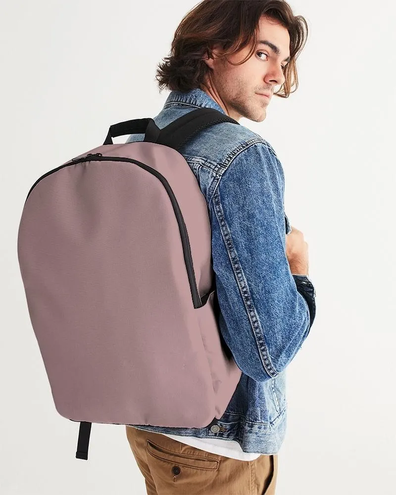 Shaded Pale Pastel Pink Brown Waterproof Backpack | C0M30Y15K30
