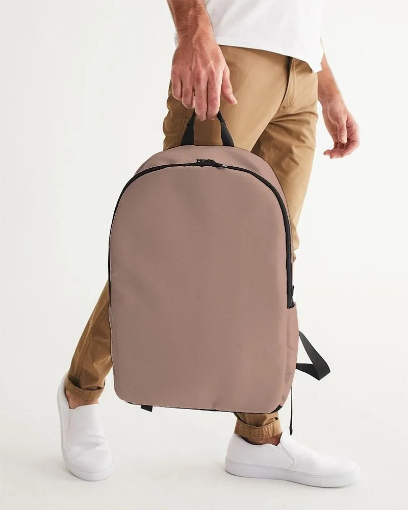 Shaded Pale Pastel Red Brown Waterproof Backpack | C0M30Y30K30