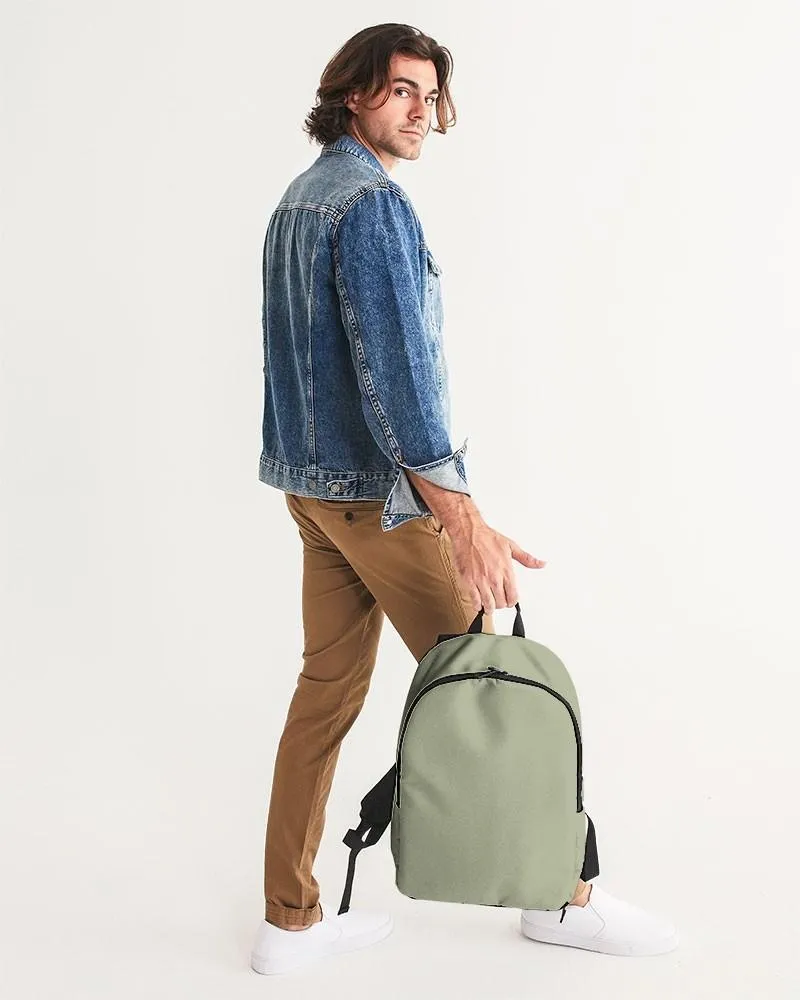 Shaded Pale Pastel Warm Green Gray Waterproof Backpack | C8M0Y30K30