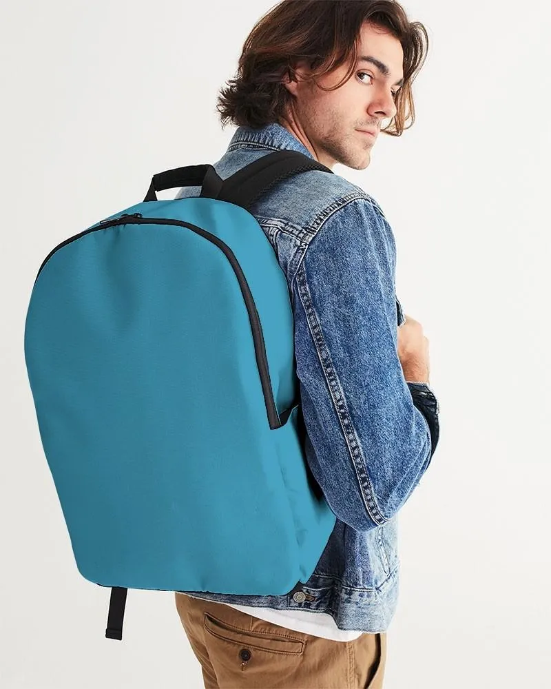 Shaded Pastel Cyan Waterproof Backpack | C60M0Y0K30