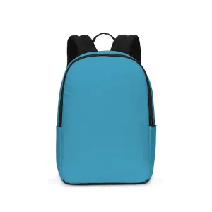 Shaded Pastel Cyan Waterproof Backpack | C60M0Y0K30