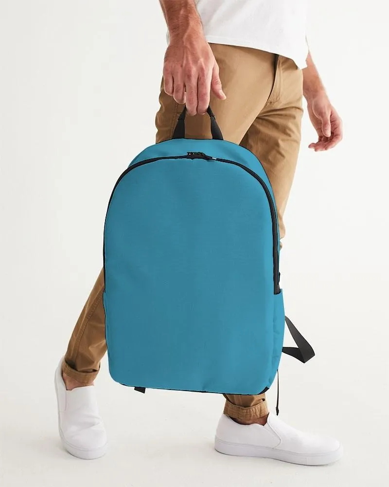 Shaded Pastel Cyan Waterproof Backpack | C60M0Y0K30