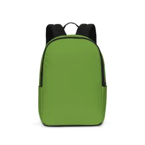 Shaded Warm Green Waterproof Backpack | C50M0Y100K30