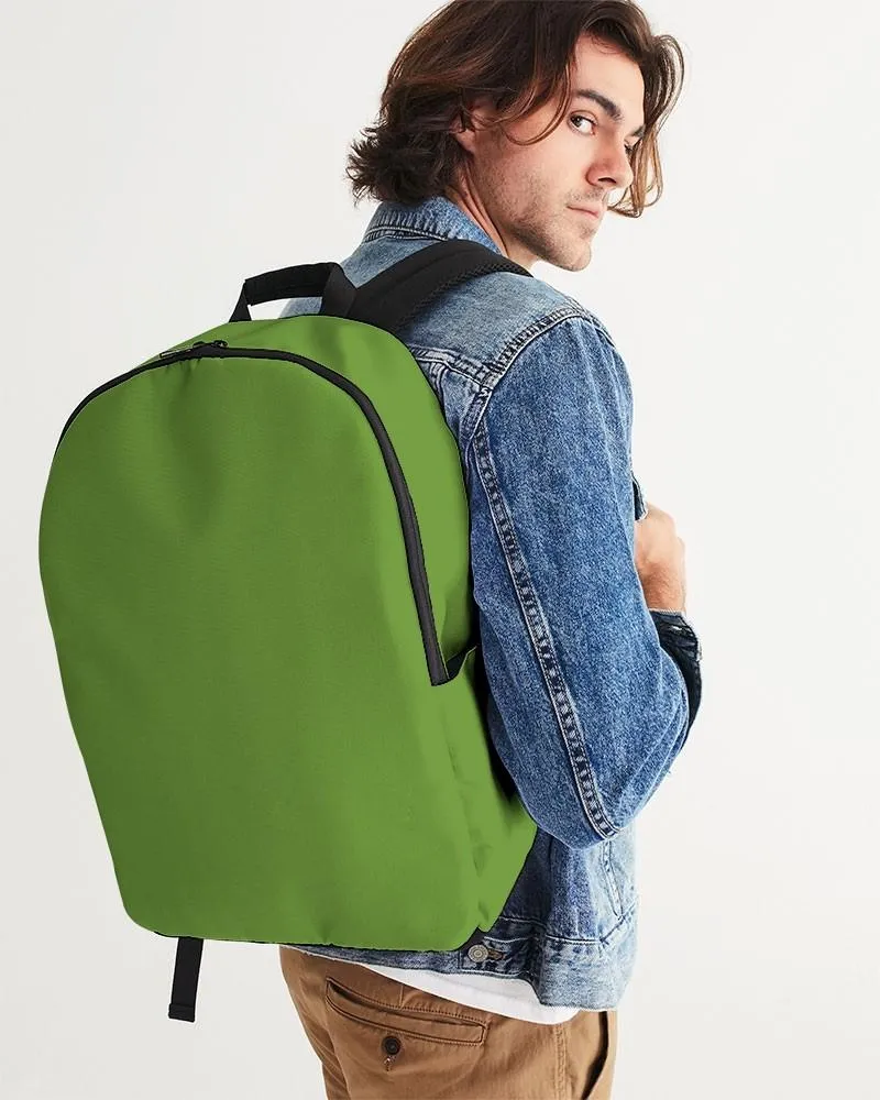 Shaded Warm Green Waterproof Backpack | C50M0Y100K30