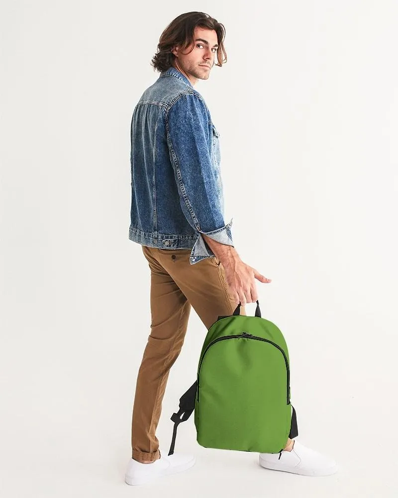 Shaded Warm Green Waterproof Backpack | C50M0Y100K30