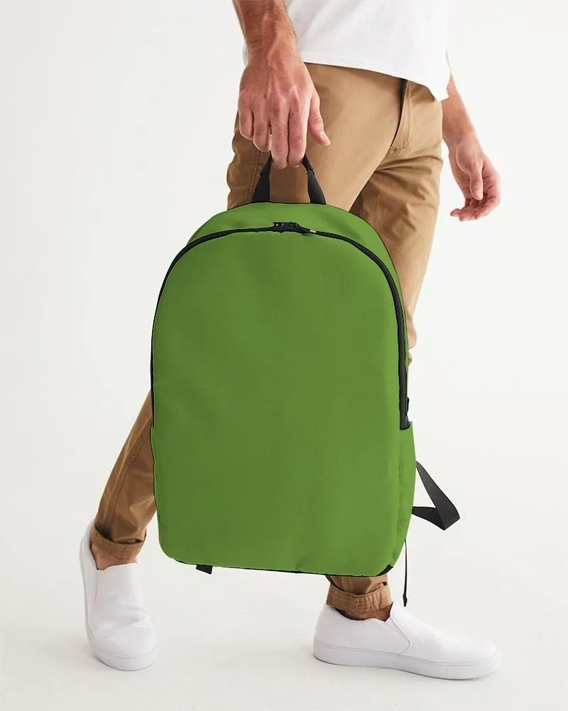 Shaded Warm Green Waterproof Backpack | C50M0Y100K30