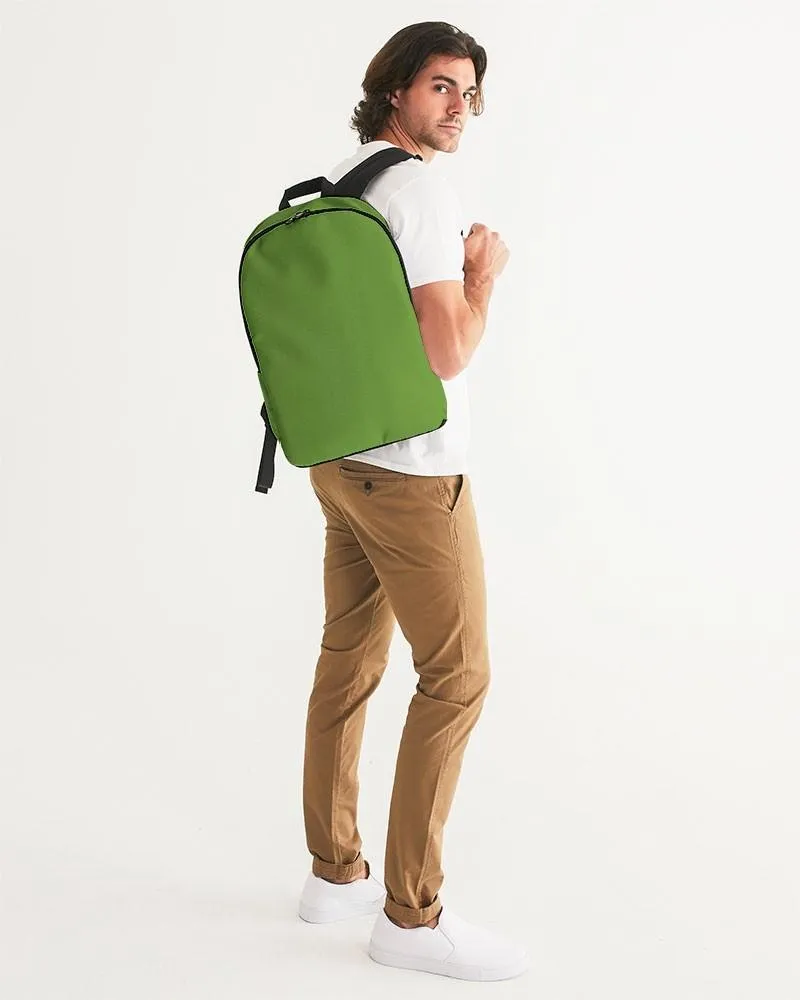 Shaded Warm Green Waterproof Backpack | C50M0Y100K30