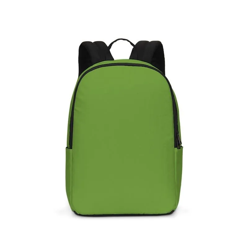 Shaded Warm Green Waterproof Backpack | C50M0Y100K30