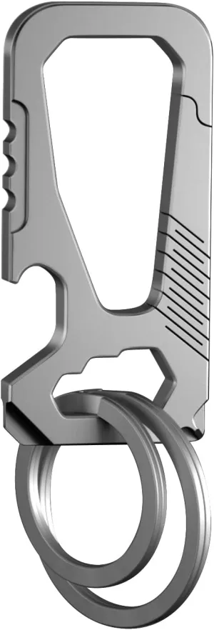 SHD Titanium Keychain Clip,Multifunctional Carabiner Keychain with Bottle Opener, Car Keychain for Indoor Outdoor Daily Use