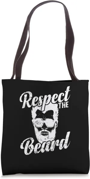 Sign of Wisdom Respect the Beard Tote Bag