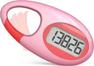 Simple 3D Step Counter, Walking Pedometer, Steps Tracker with Neck Lanyard/Carabiner for Men Women Teens Adults Seniors