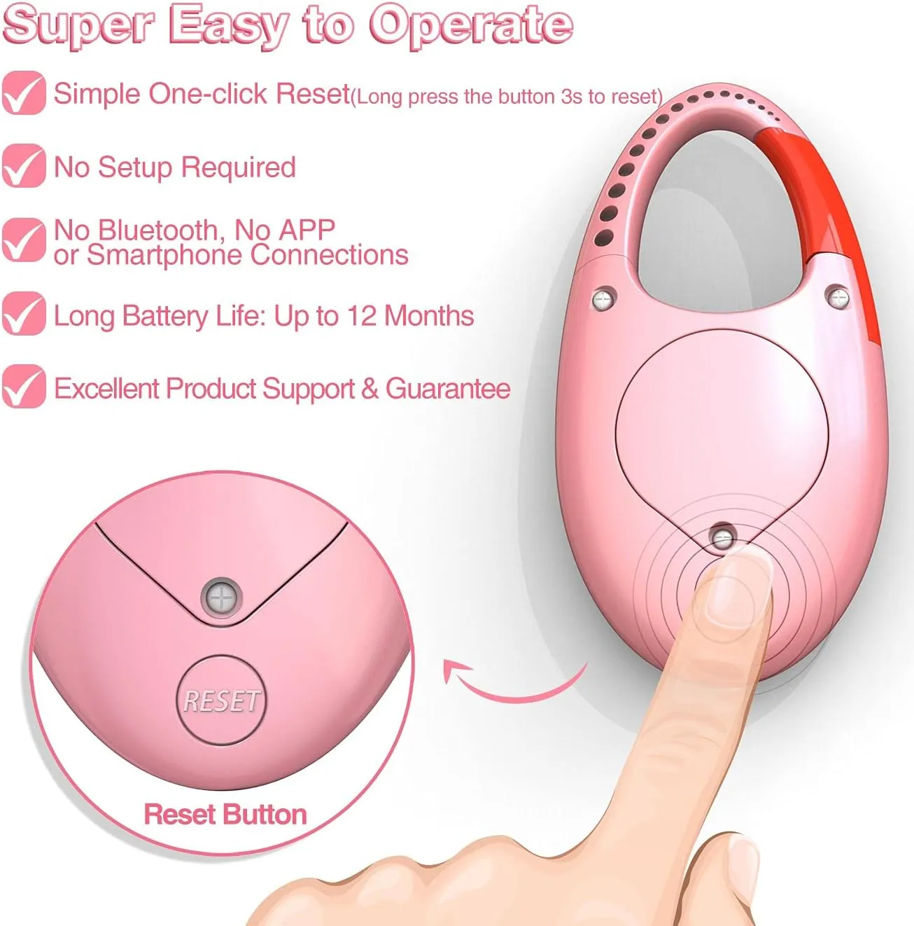 Simple 3D Step Counter, Walking Pedometer, Steps Tracker with Neck Lanyard/Carabiner for Men Women Teens Adults Seniors