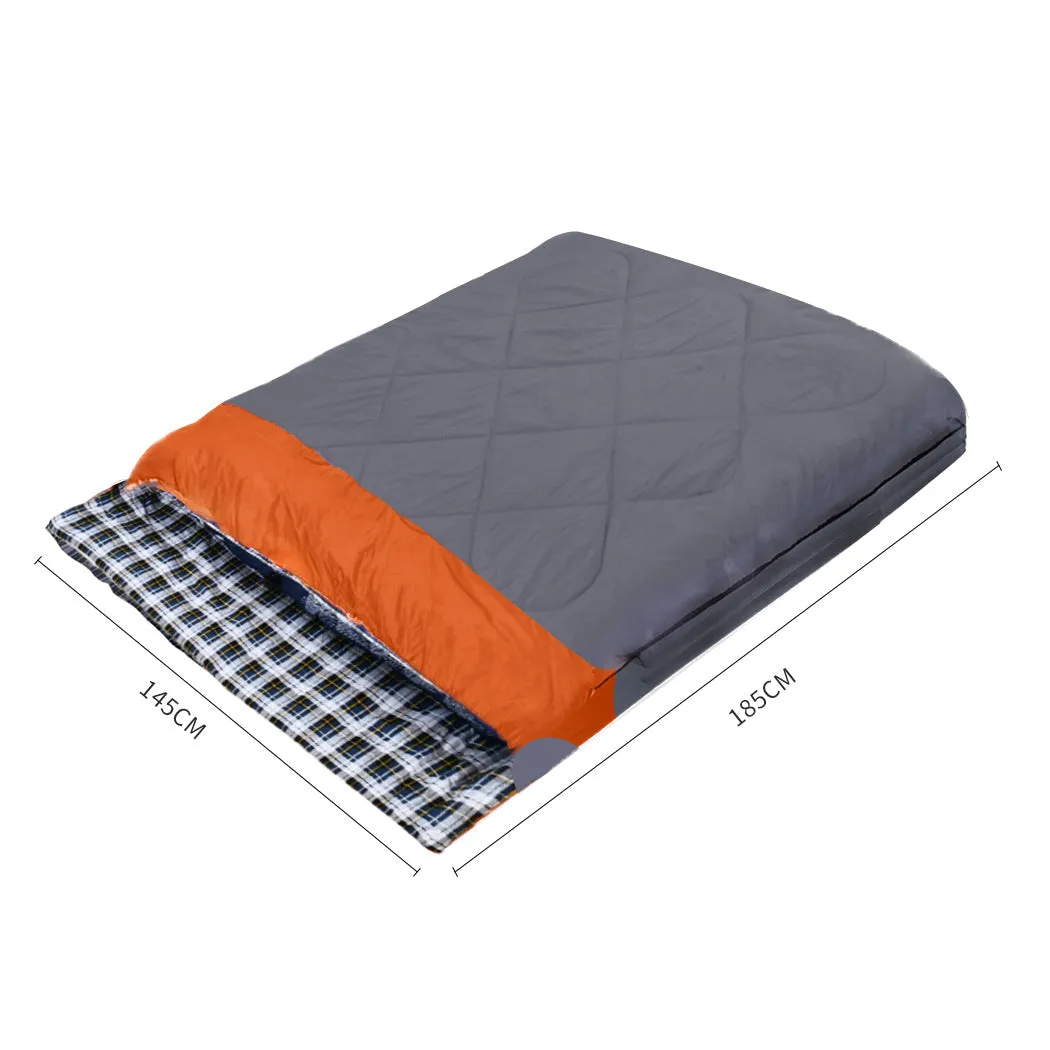 Sleeping Bag -10°C Double Indoor Outdoor Camping Hiking Envelope