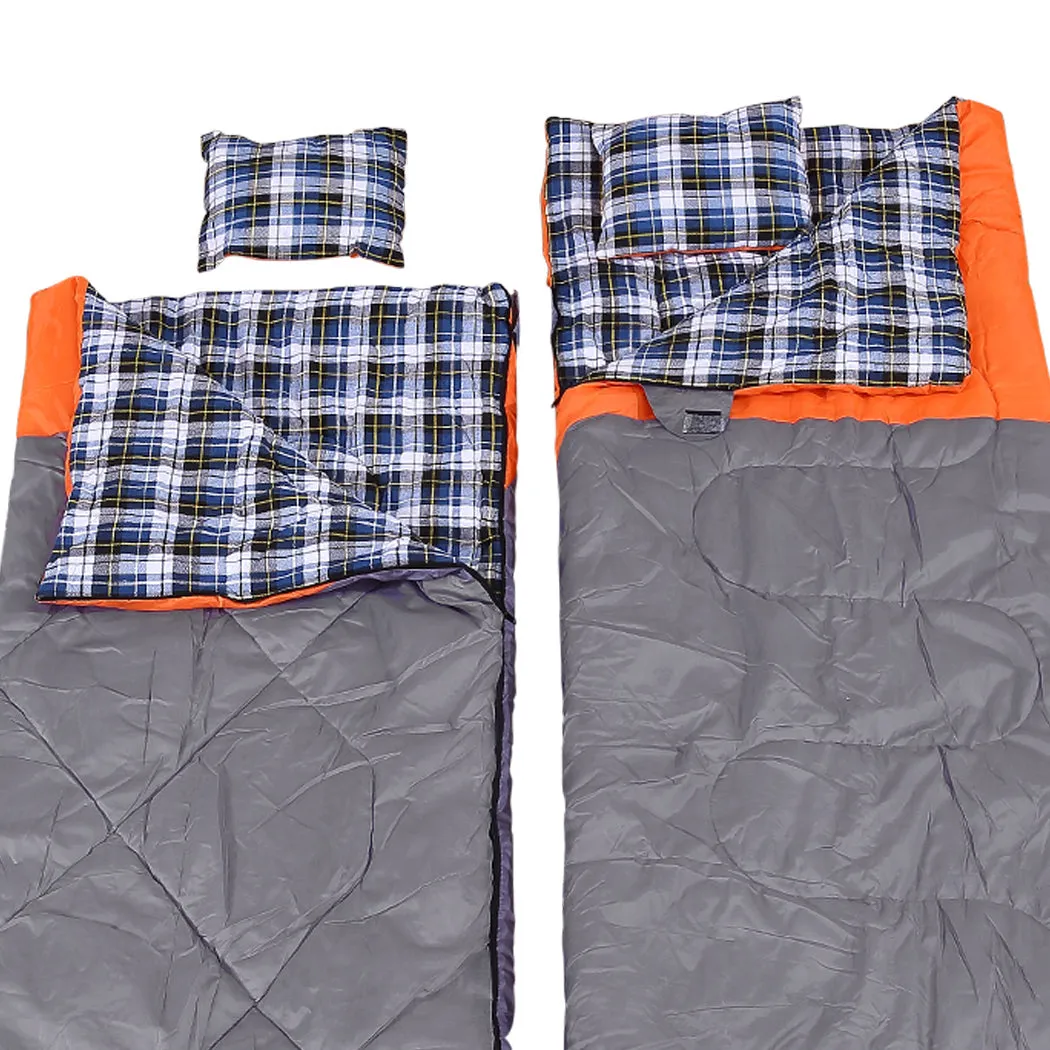 Sleeping Bag -10°C Double Indoor Outdoor Camping Hiking Envelope