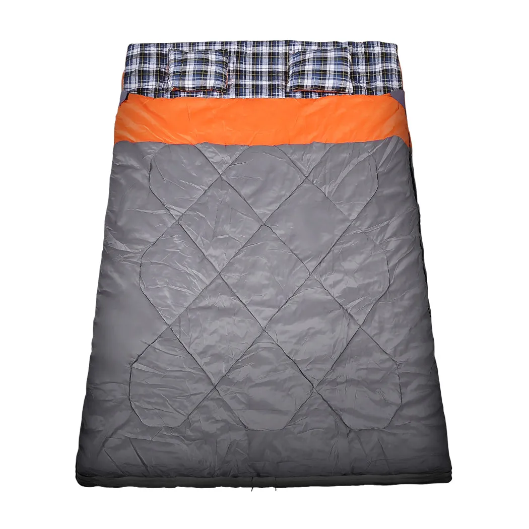 Sleeping Bag -10°C Double Indoor Outdoor Camping Hiking Envelope