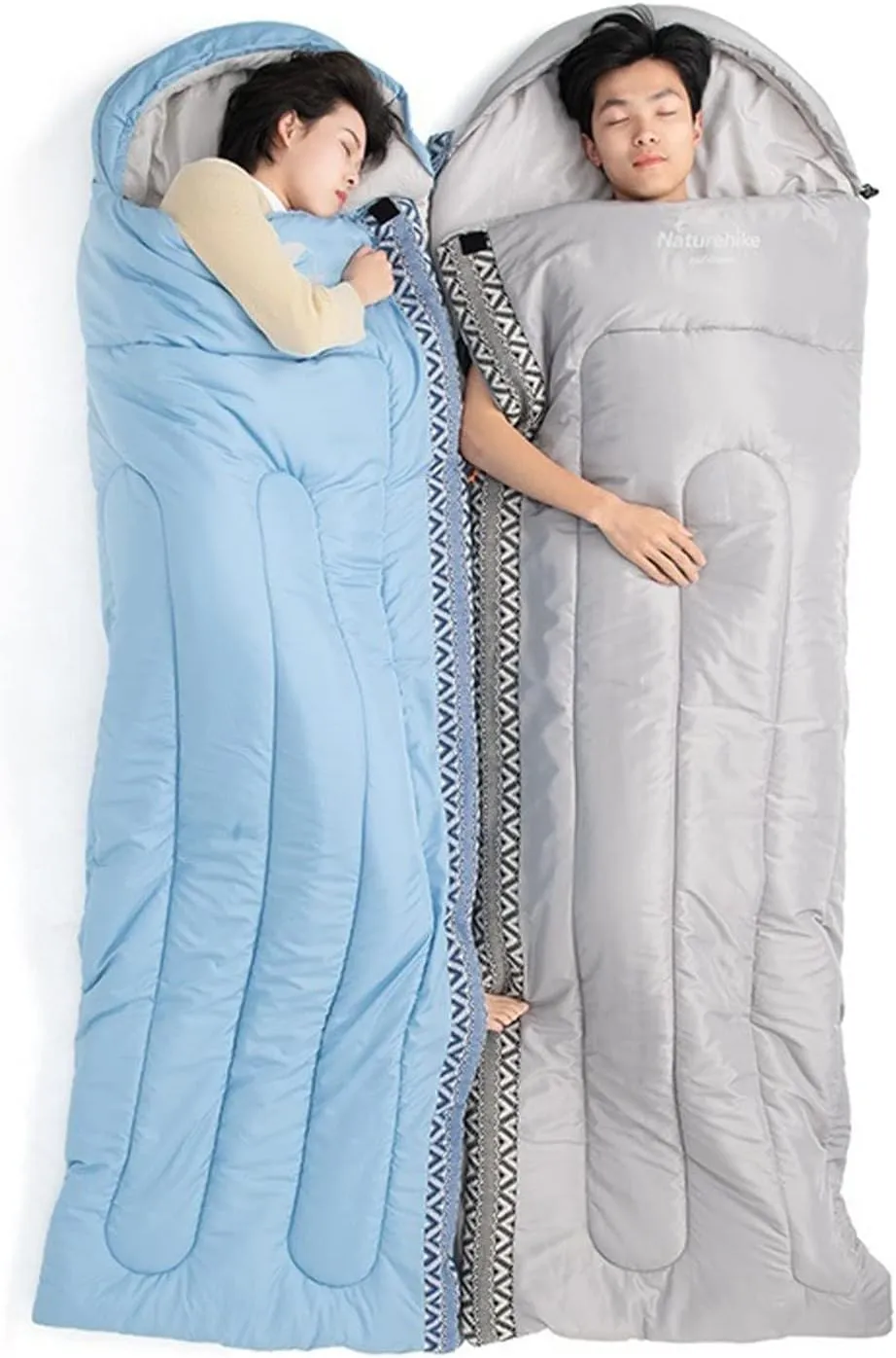Sleeping Bag Envelope Sleeping Bag with Hood Outdoor Camping Splicable Thermal Sleeping Bag Breathable Tent Sleeping Bag