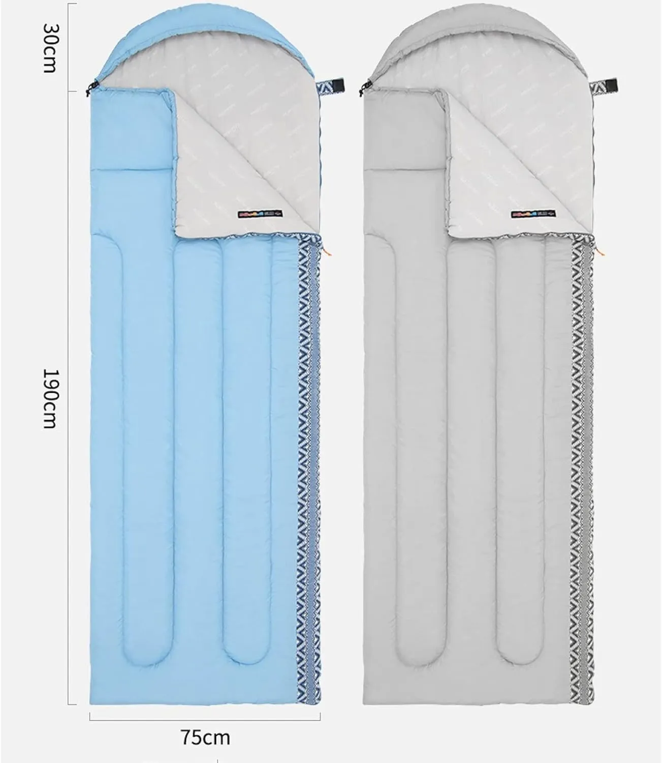 Sleeping Bag Envelope Sleeping Bag with Hood Outdoor Camping Splicable Thermal Sleeping Bag Breathable Tent Sleeping Bag