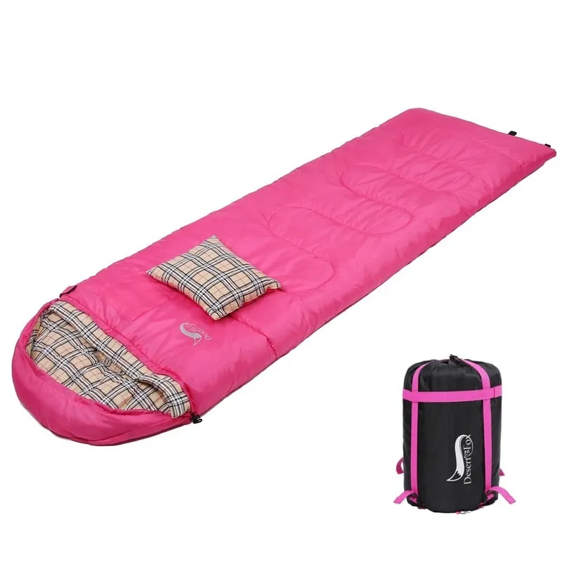Sleeping Bags with Pillow for Adult Kids Winter Sleeping Bag Warm Lining Hiking Camping Bags