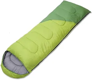 Sleeping Bags,Adult Four Seasons Outdoor Envelope Style with Cap Warm Sleeping Bag,Can Be Spliced Hollow Cotton Sleeping Bag,Breathable,Indoor & Outdoor Use,for Camping