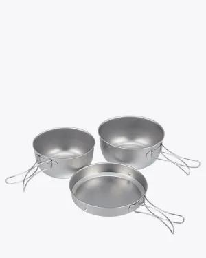 Snow Peak 3 Piece Titanium Cookset