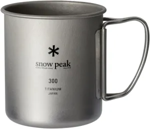 Snow Peak MG-142 Mug, Titanium Single Mug, Capacity 10.1 fl oz (300 ml), Lightweight, Outdoor Camping
