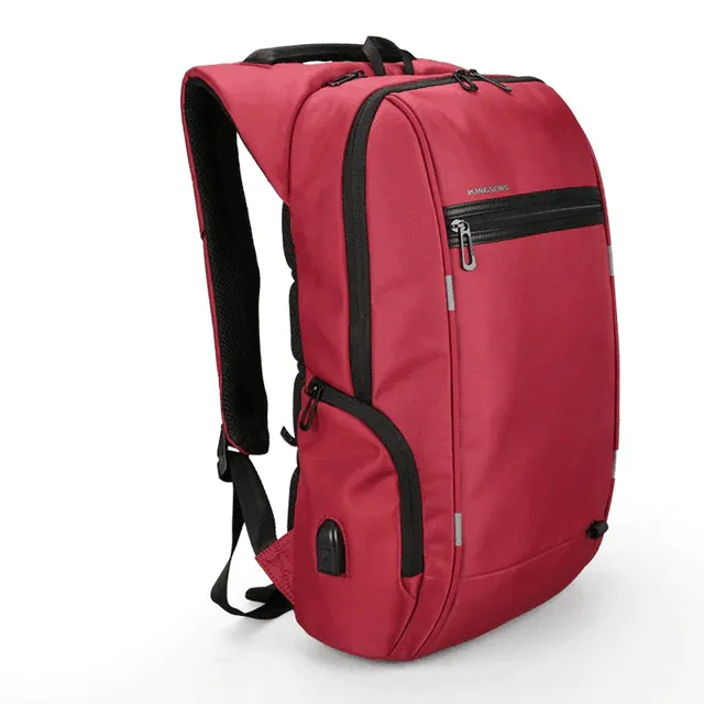 Solid Polyester  Waterproof Laptop Backpacks