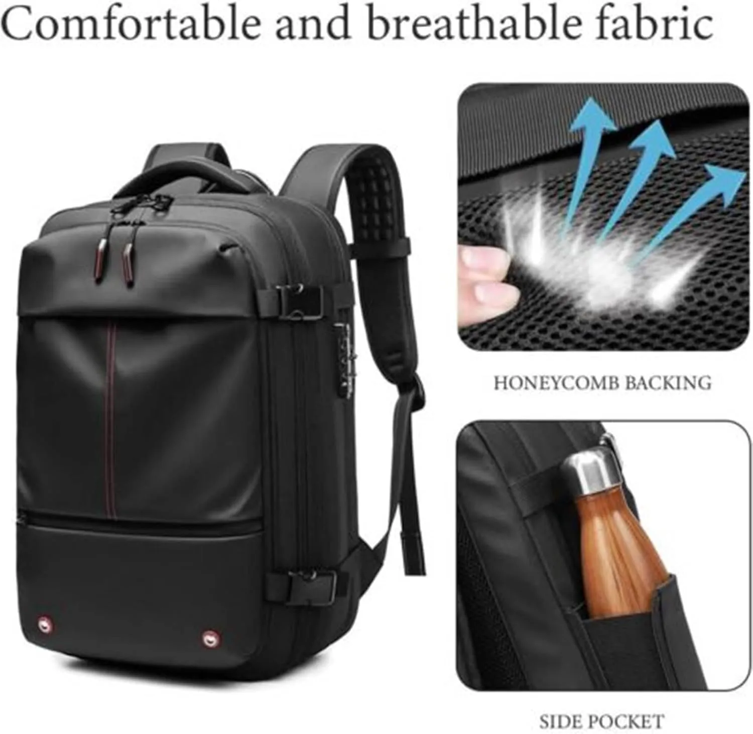 Spacevac Backpack, Vacpack Backpack with Vacuum, 60L Expandable Easy Vac Travel Bag with Pump, Waterproof & Anti-Theft (Green, With vacuum pump)
