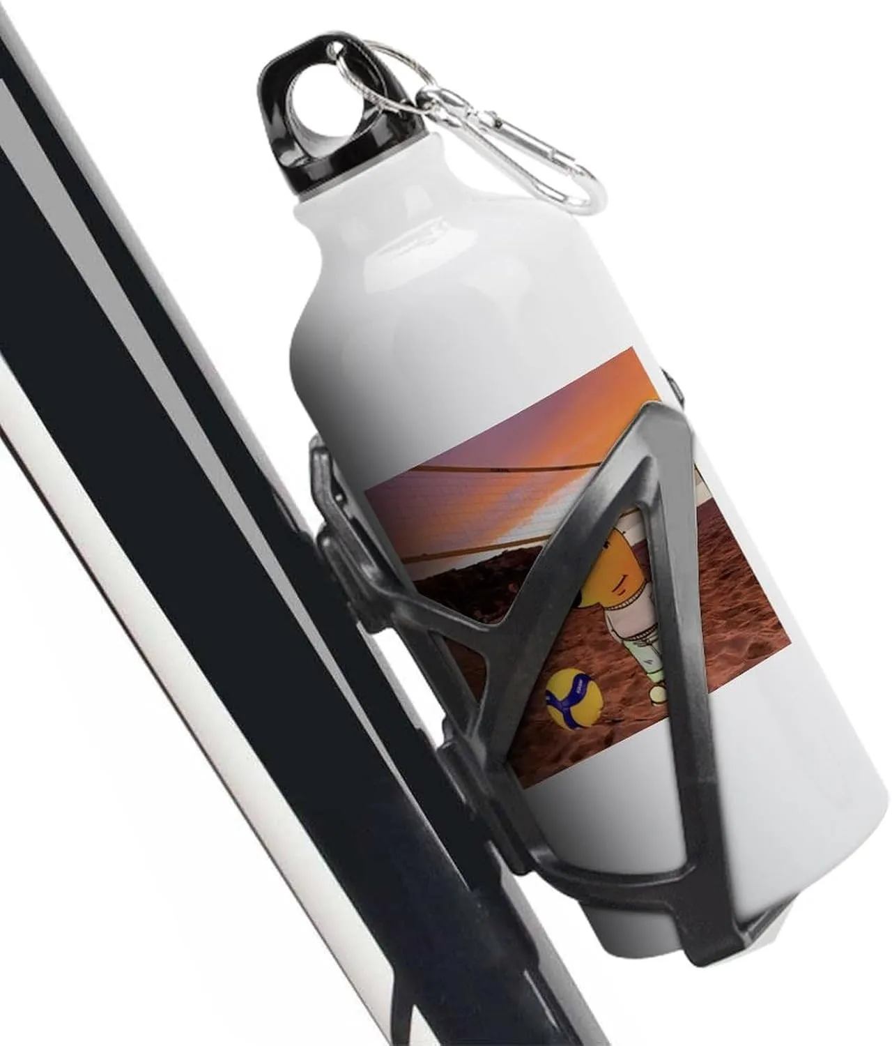 Sports Water Bottle Aluminum with Screw Cap Leak Proof Design for Outdoor Adventures Gym And Travel BPA Free Camping Cycling And Everyday Use Metal Water Bottlek Hydration Bottle Beach Chill Guy