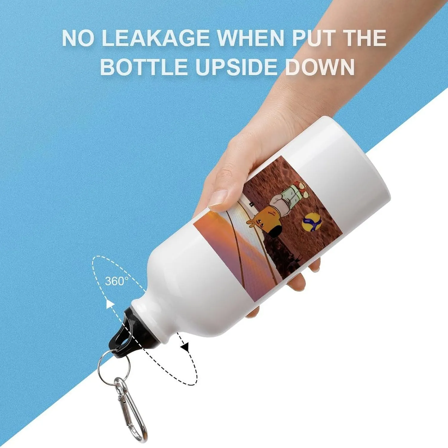 Sports Water Bottle Aluminum with Screw Cap Leak Proof Design for Outdoor Adventures Gym And Travel BPA Free Camping Cycling And Everyday Use Metal Water Bottlek Hydration Bottle Beach Chill Guy