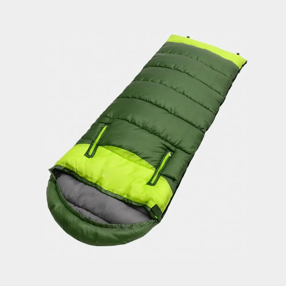 Spring and Autumn Outdoor Camping Double Splicing Cotton Sleeping Bag Lunch Break is Available